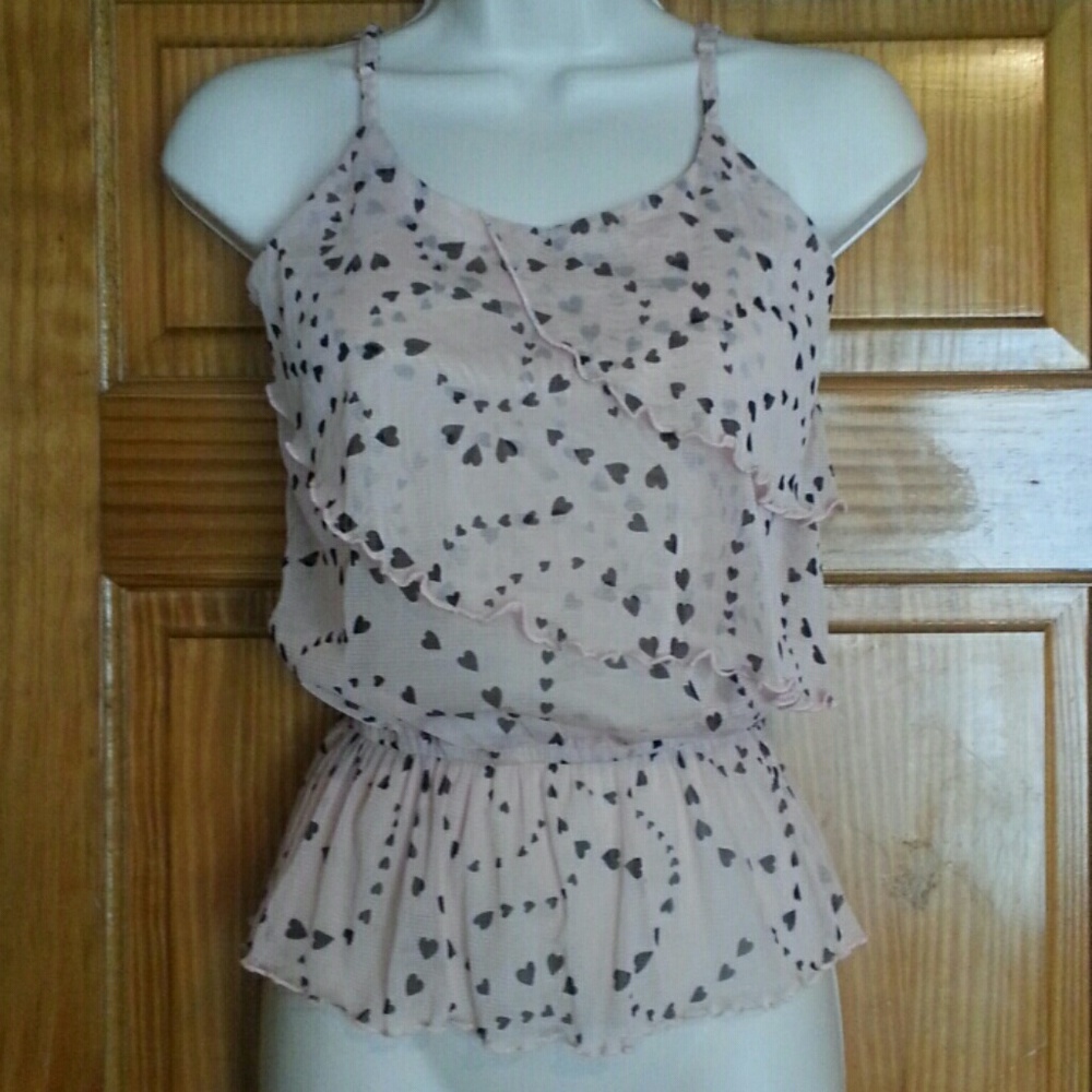 layered hearts top